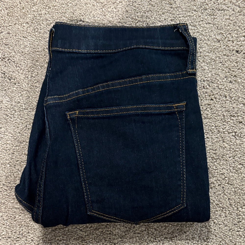 J. Crew Factory Dark Blue (Indigo) Women's 9” High Rise Jeans